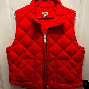 NWT J.Crew Quilted Vest- Hot Pink